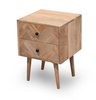 Drewniana szafka nocna na wysokich nóżkach PQ-PR07-MN