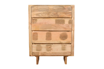 Stylowa komoda‑bieliźniarka z naturalnego mango – 4 poziomy szuflad, 120 cm | HG‑01‑MN