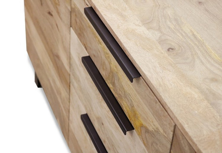 Industrialna komoda z czarnymi uchwytami SH-25-MN